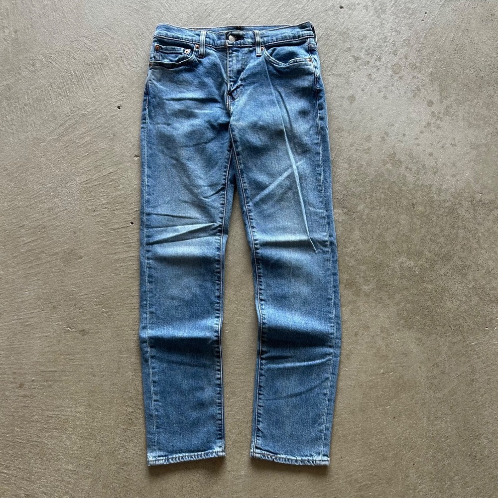 Levis Premium 511 Jeans Mens 29x32 Blue Light Wash Slim Fit Stretch Big E Pants